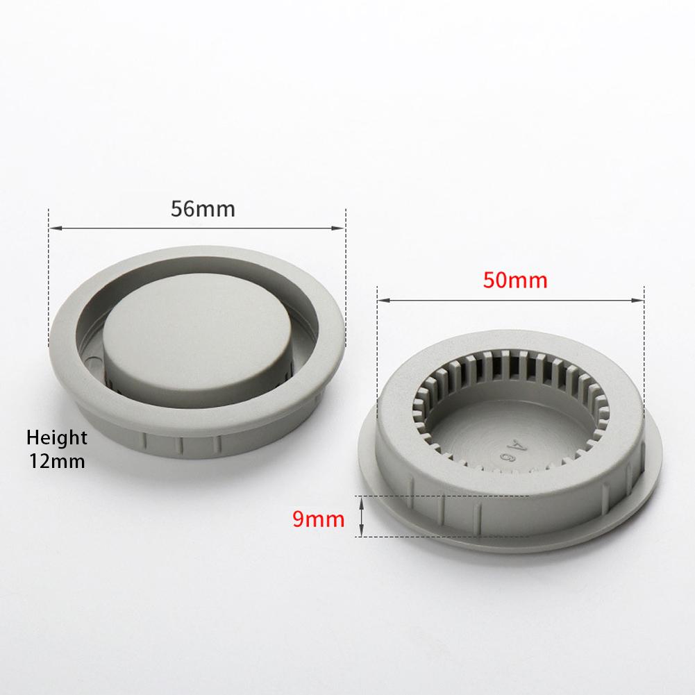 Cabinet Vents ABS Plastic Air Vent Decor Grey/Black/Brown/White