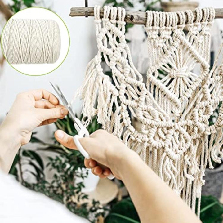 Macrame Cord Gift Wrapping Decorative Projects Handmade Macrame Rope(3mm×100m)