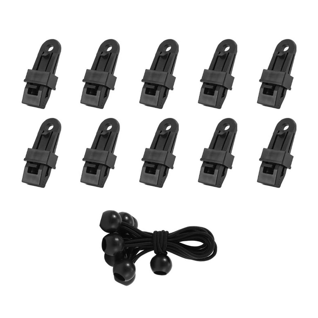 10 Set Awning Clamps for RV Canopy Windproof Plastic  Buckle Tent Clips Accessories