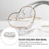 Irregular Clear Serving Dish Love Heart Candy Trays Simple Glass Heart Bowl  Kitchen
