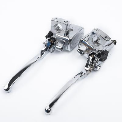 Palancas de embrague de cilindro de motocicleta, accesorios de palancas de cilindro maestro de bomba de freno para Suzuki Intruder 800 1400, 1 par