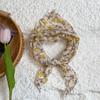 Triangle scarf scarf women's literary new floral small scarf silk scarf high-end headscarf summer women's pastoral headband tied hair