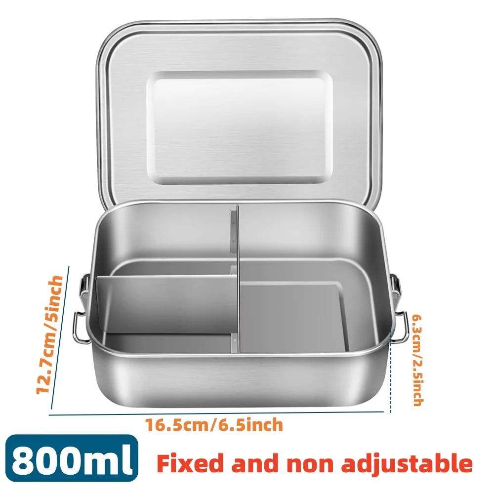 Packed bento lunch box adults, Camping lunchbox Food taper tupper airtight meal prep Side dish Sealed container Packed lunch