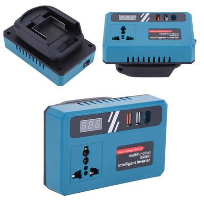 Onduleur de Puissance 120W CC 18-21V vers CA 220V Onduleur de Batterie pour Outils Électriques Onduleur d'Opération Extérieure pour Batterie Makita
