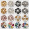 Nail Art Nail Art Jewelry Steel Ball Chain Ultra-Fine Metal 6-Grid Mixed Turntable Jewelry Decoration