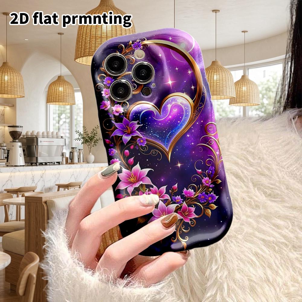 Phone Case: 2D Flat Design Cases Suitable for iPhone 18, 17, 16, 15, 14, 13 Pro, Couple Style, Starry Sky Background, Christmas and Halloween Gifts