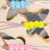 2pcs Butterfly Swing Cat Toys Interactive Hanging Door Feather Toys for Cats Teasing Adjustable Elastic Cats Toy Pet Products