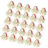 25pcs Brooch Pin Badge Christmas Theme LED Luminous Party DIY DecorationSanta Claus