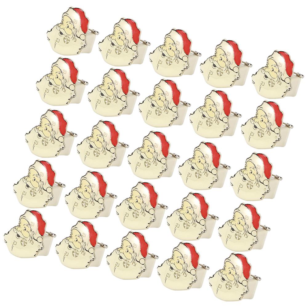25pcs Brooch Pin Badge Christmas Theme LED Luminous Party DIY DecorationSanta Claus