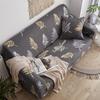 Elegant Leaves Pattern Elastic Sofa Cover Slipcover Sofa Protector (for 4 Seat Sofa)