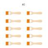 5/10/12pcs/Set Memory Nylon Paint Brushes for Acrylic/Oil/Watercolor Drawing Wooden Synthetic Bristles Easy To Clean BBQ Brush