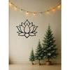 Wrought Iron Lotus Wall Sculpture Spiritual Yoga Room Decor Metal Art Meditation Gift Home Bedroom Living Room Modern Decoration Two Sizes