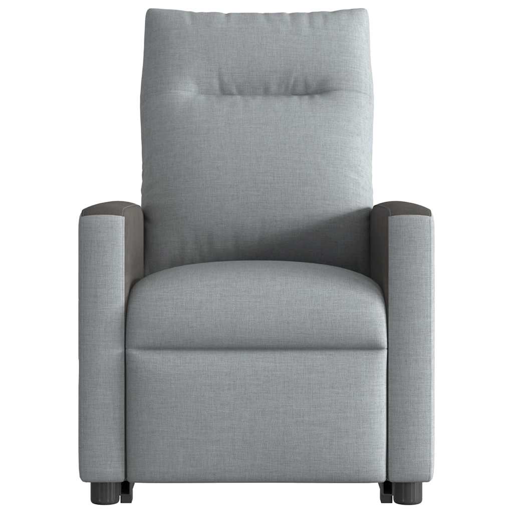 Recliner with Rising Aid Light Grey Fabric