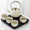 Kung Fu Tea Set Home One Pot Two Cups Tea Plate Small Ceramic Teapot Teacups Hotel Personal Small Sets Traveling