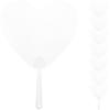 8 Stück Malfächer Graffiti Blank zum Selberbemalen PVC Transparent