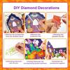 3D Wooden House Halloween Rhinestone Painting Kit Cute Handmade Craft Set  Party Decor