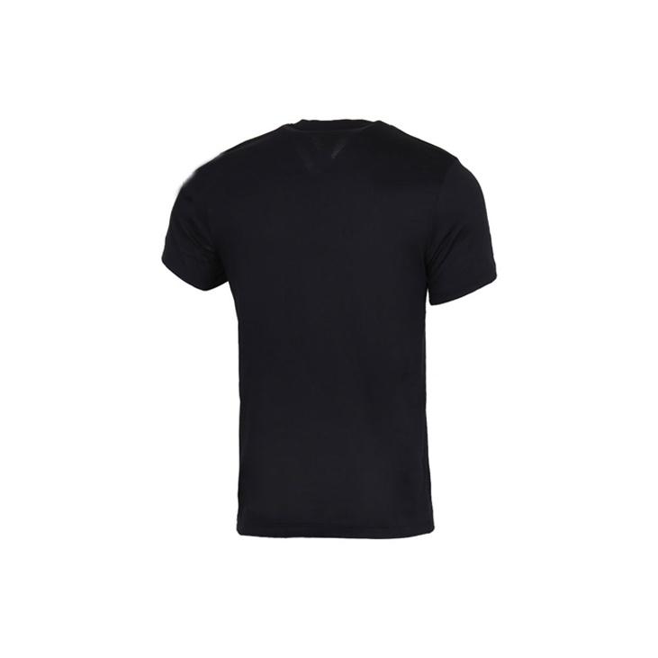 adidas T-shirt de sport à manches courtes et col rond pour hommes Hauts Noir GK1703