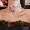 Fabric Flower Necklace - Fresh and Sweet, with A Design Touch. A Delicate and High-end Accessory for The Neck.