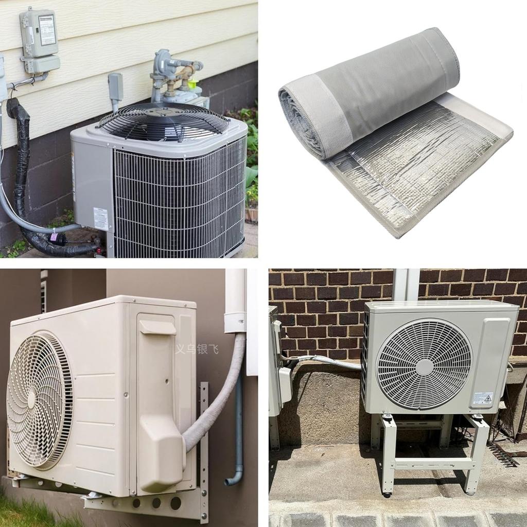 Outdoor Air Conditioner Pipe Insulation Sleeve Waterproof High Temp Resistant Copper Pipe Heat Shield HVAC Black Multi Size