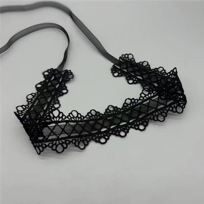 summer Newest fashion jewelry accessories Sexy hollow out lace black choker necklace for couple lovers