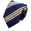 Men's High-Grade Black and Red Striped Silk Tie for Formal and Wedding Wear - 8CM