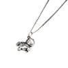 Sterling Silver Zodiac Horse Pendant Charm for DIY Bracelet Weaving - Pure Silver Small Horse Accessory in Chinese Style.