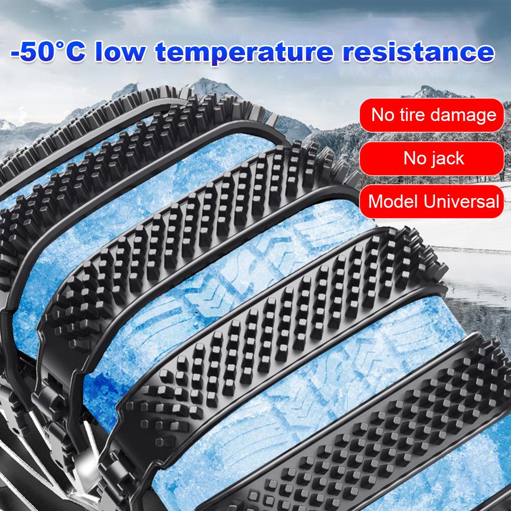 Car Tires Anti-skid Chain Thicken Car Tire Wheel Chain TPU Antiskid Belt Wheel Cable Strong Toughness for Off Road Car SUV Truck