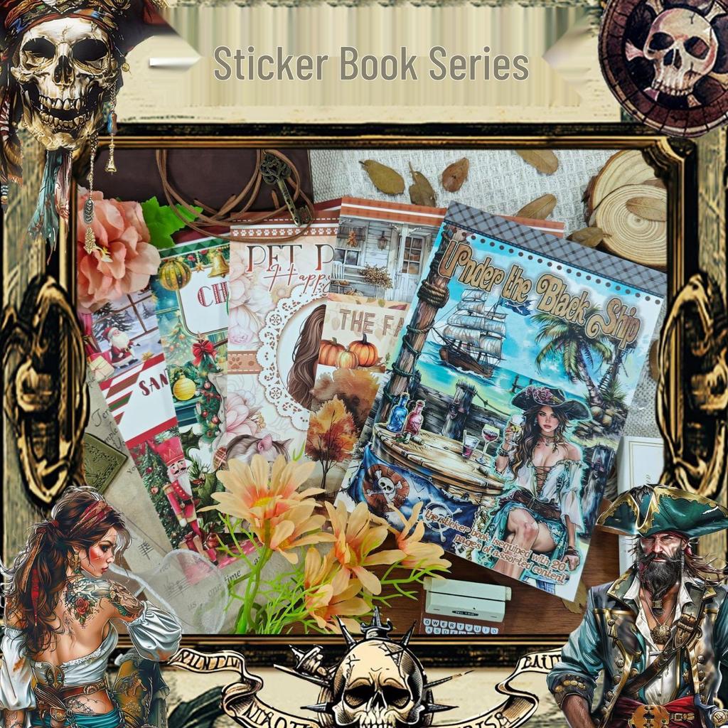 Europäische Retro Weihnachts-Cartoon-Sticker: Ausgestanzte Charaktere zur Tagebuchdekoration und für Festivalthemen