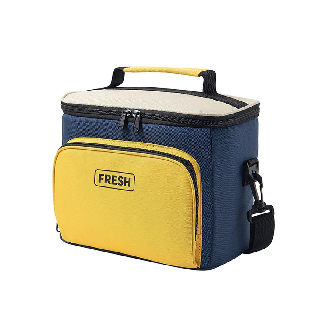 Lunch Bag for Adults - Cloth Thermal Lunch with Crossbody Strap and Handles