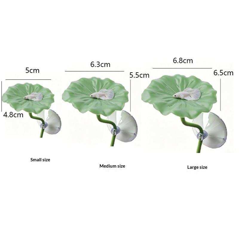 Soft Betta Fish Rest Lotus Leaf Fish Friendly Smooth Surface Stable Suction Cup For Betta Resting Spawning In Aquarium Tanks