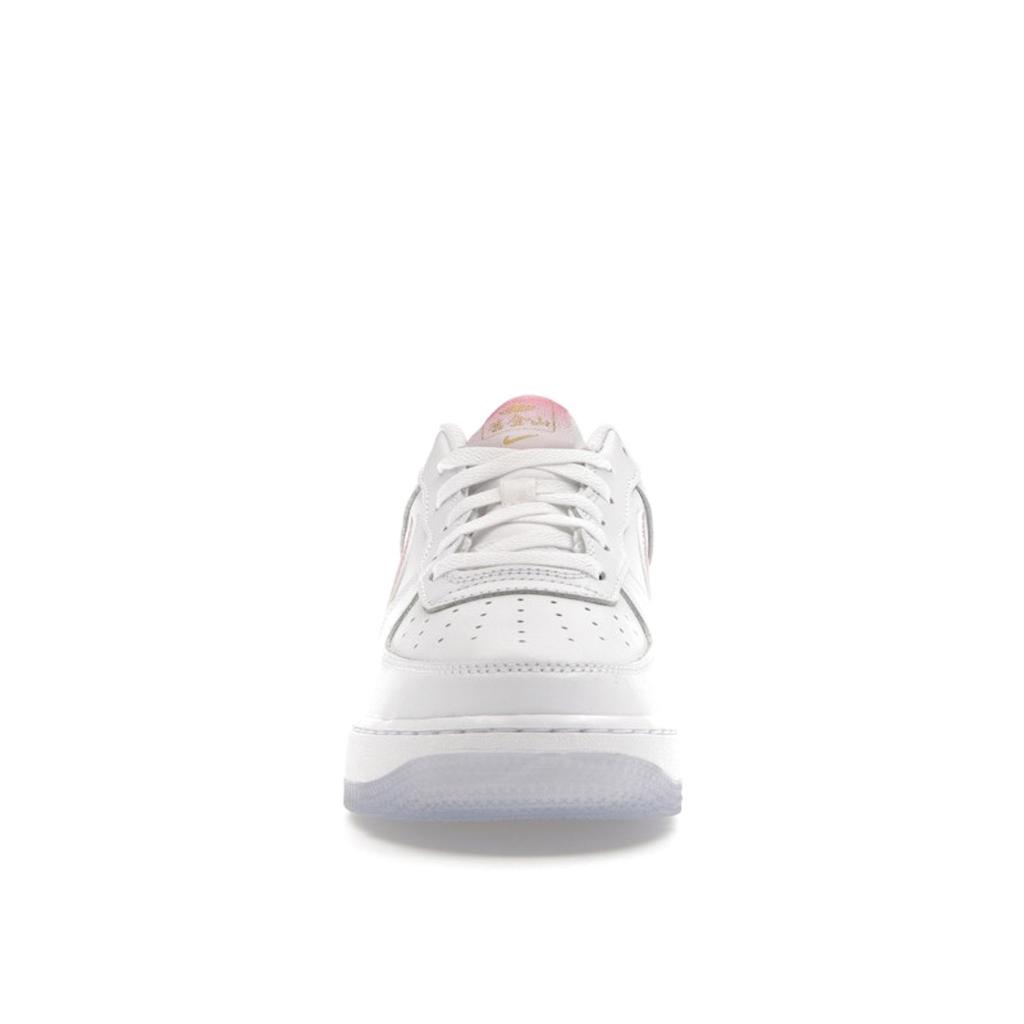 Nike Air Force 1 07 GS San Francisco Pack - Lotus Flower Kids Joggesko Hvit Lotus-Rosa Gul-Gull FD1023-100