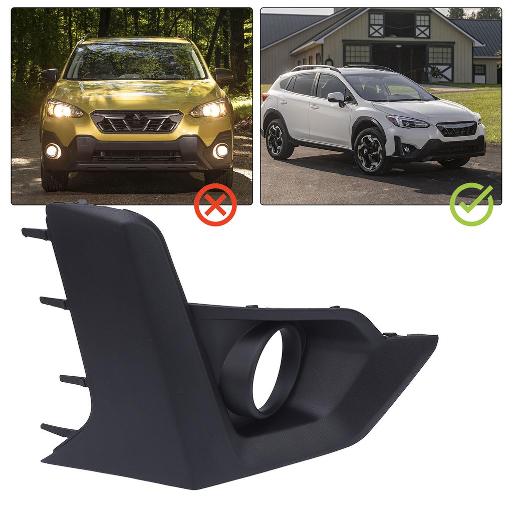 Auto Frontstoßstange Nebelscheinwerfer Rahmen Verkleidung Schwarz Nebelscheinwerfer Dekoration Abdeckung für Subaru Crosstrek 2025-2025 Zweite Generation - Facelift
