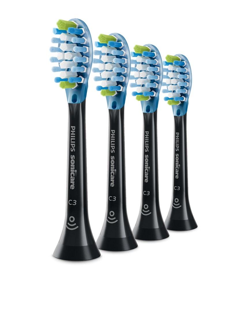 Philips Hx9044/33 Premium Plaque Defence Aufsteckbürsten, 4Er-Pack, Schwarz - Bild 8