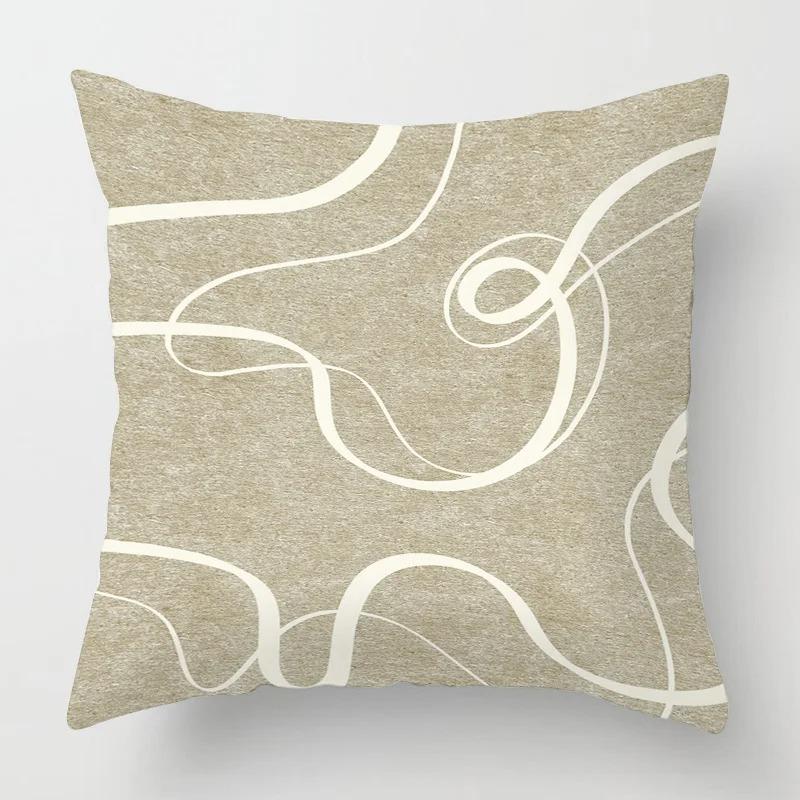 Wind Abstract Geometric Pillowcase Sofa Bedroom Decoration Cushion Cover Cafe Decoration