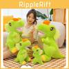 Adorable Green Dinosaur Plush Toy Soft Cuddly Cartoon Dinosaur Doll For Kids Gifts