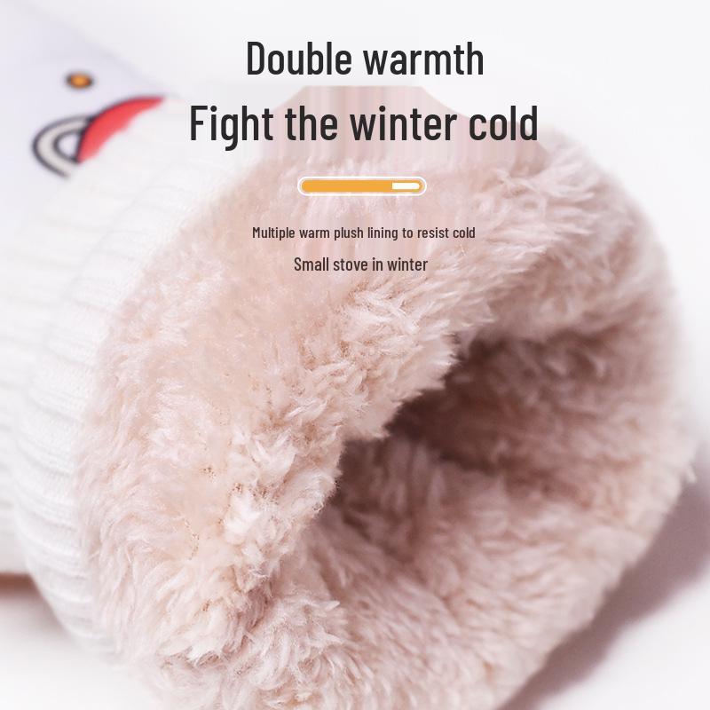 Winter Ski Gloves: Warm, Fleece-Lined, Windproof & Waterproof for Kids, Women, and Men - Perfect for Cycling