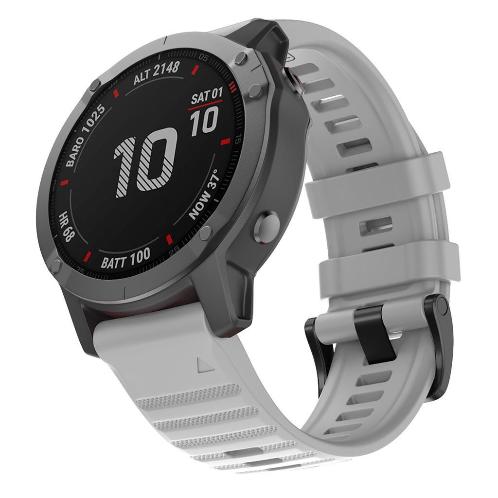 Silikon-Schnellverschluss-Uhrenarmband für Garmin Fenix 6, 6x, 5 und Fenix 3 (22mm/26mm)