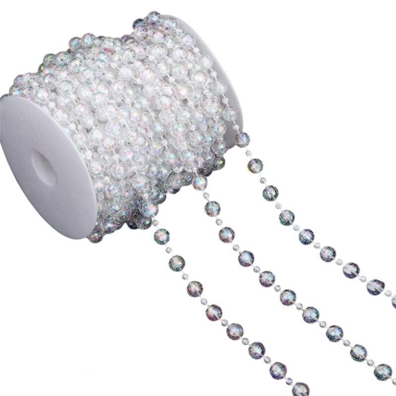 Bead Chain Clear Plastic Craft Bead String Handmade Jewelry Accessories For Art Craft Necklace Bracelet Jewelry Making
