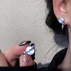 New Round Woman Earrings Planet Girl Cat Eye Personality Hundred Match Earrings Engagement Exquisite Jewellery Gifts