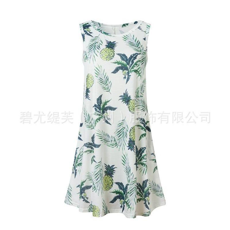 Dress Floral Dress Women'S 2D Digital Printing Factory