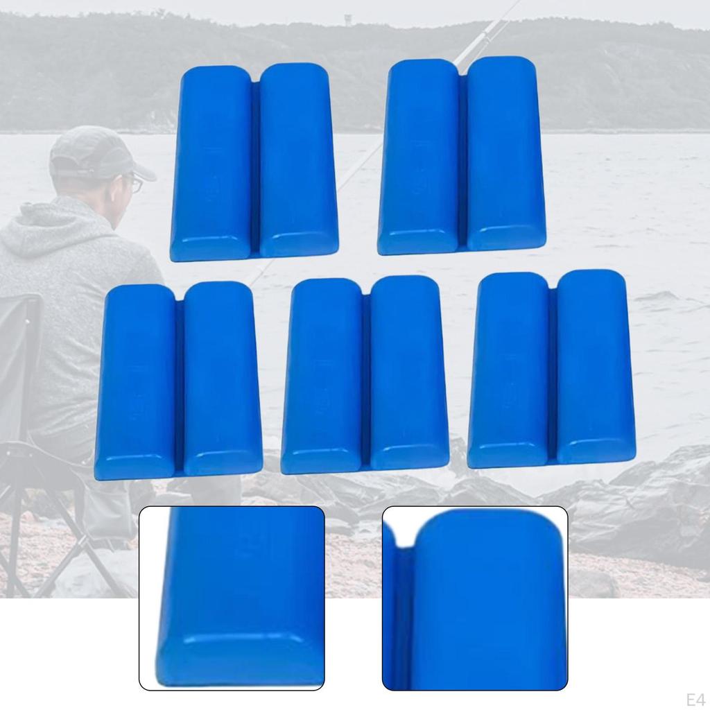 5 Pieces Fishing Rod Fixed Ball Accessories Protector for Various Sizes Poles Straps Binding