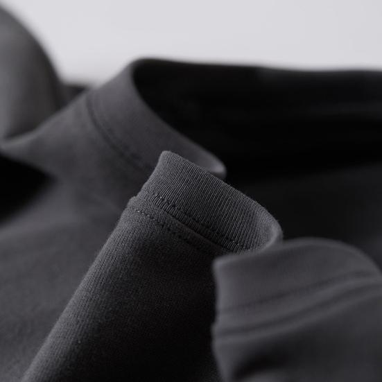 Men Long Sleeve T-Shirt Crew Neck Loose Fit Cotton Base Shirt Solid Color Casual Tee Shirt for Spring Autumn Casual Wear