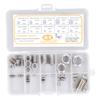 41 Pcs Thread Repair Insert Assortment Kit Stainless Steel M2 To M14 Thread Repair Insert with Storage Box