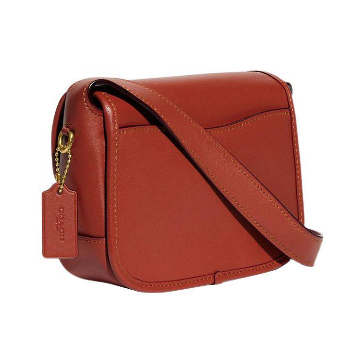 Coach Tabby 18 Push Lock Leather Shoulder Crossbody Bag Medium Women bags Brown CK019-B4NQ4