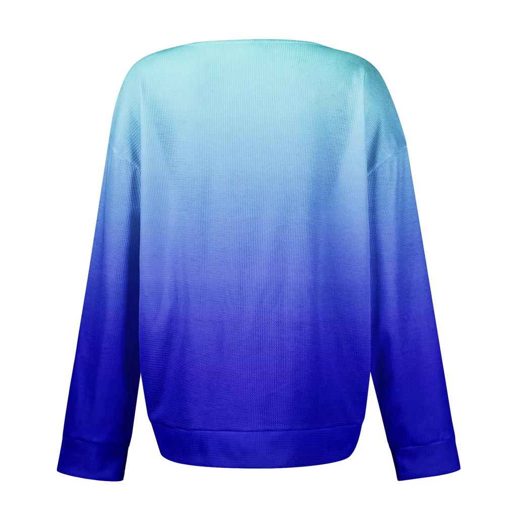 Women's Casual Shirts Long Sleeve Tops Button Up V Neck Loose Knit Fall Favorites For Women