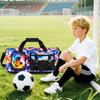 Borsa Duffel per Ragazzi - Borsa Sportiva Leggera Pieghevole con Scomparto per Scarpe, Adatta per Allenamento, Viaggio, Fantasia Calcio