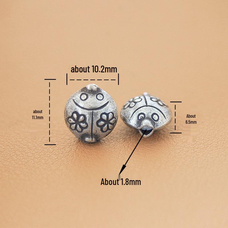 Handmade Thai Silver Beaded Bracelets  Pendants – DIY Accessories