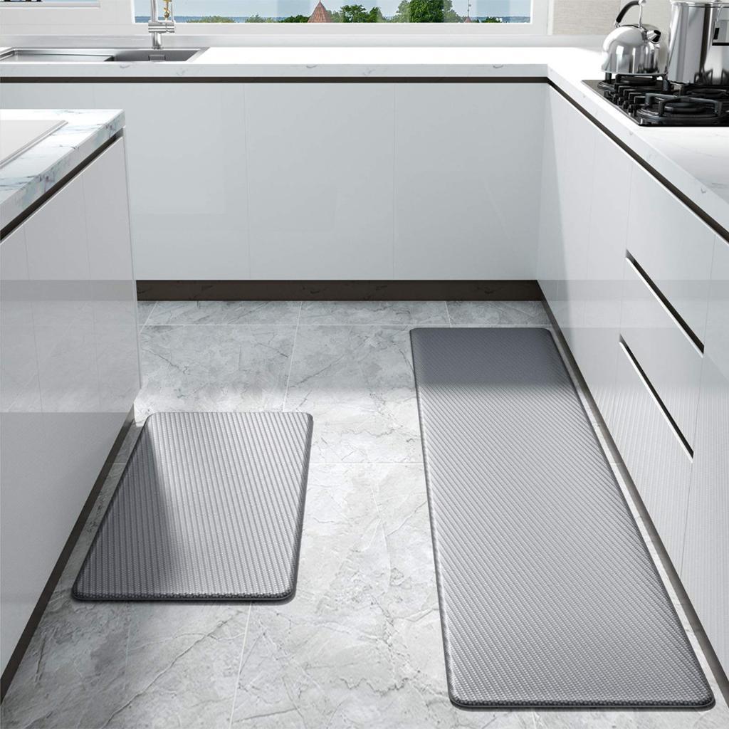 Non Slip PVC Kitchen Mat Comfort Runner Rug Cushioned Anti Fatigue Floor Thick Doormat for
