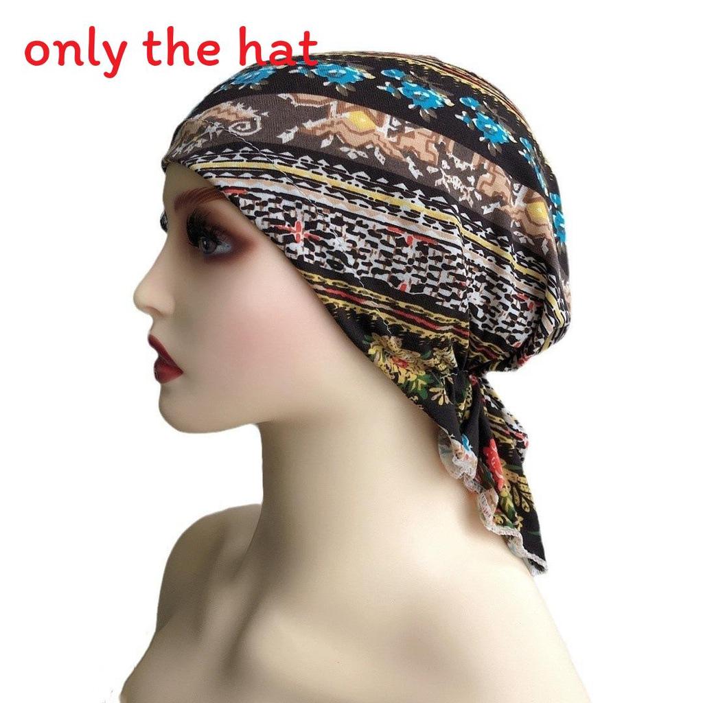 

Womens Breathable Cotton Headscarf With Elastic Fit For Spring Summer Fashion Style 25