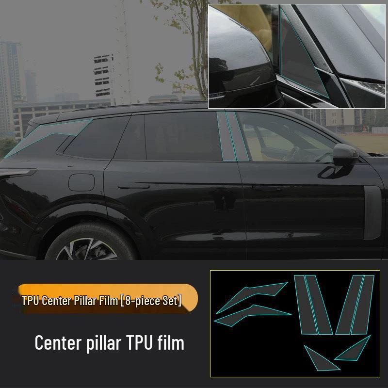 Lynk & Co 09 EMP Interior Protective Film for 2025-26: Center Console, Gear Shift, Navigation Screen, Dashboard - Anti-Scratch TPU